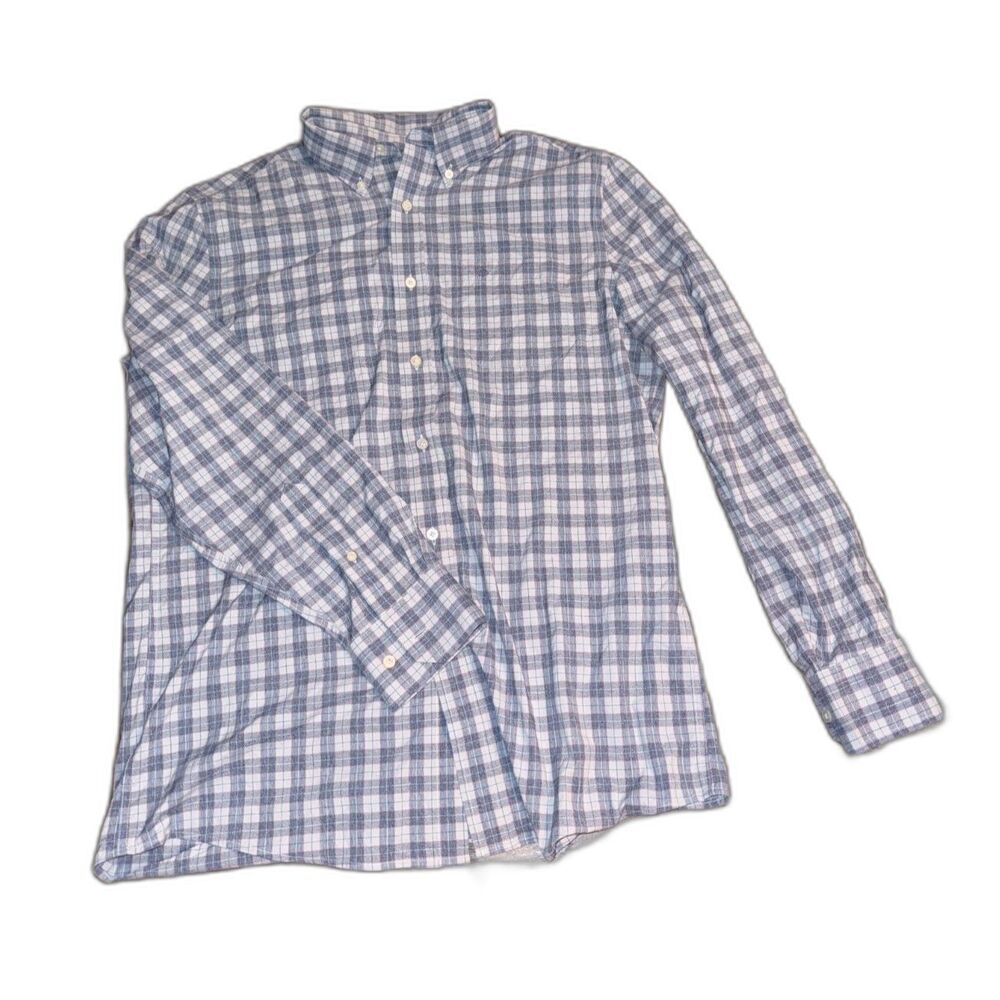Southern Tide Men's Medium Long Sleeve Plaid Button Down